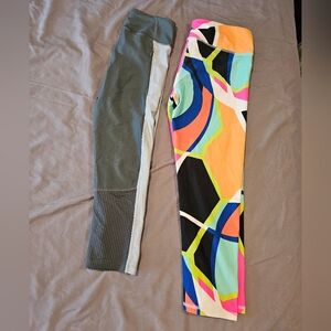 Set Of 2 3/4 Length Leggings